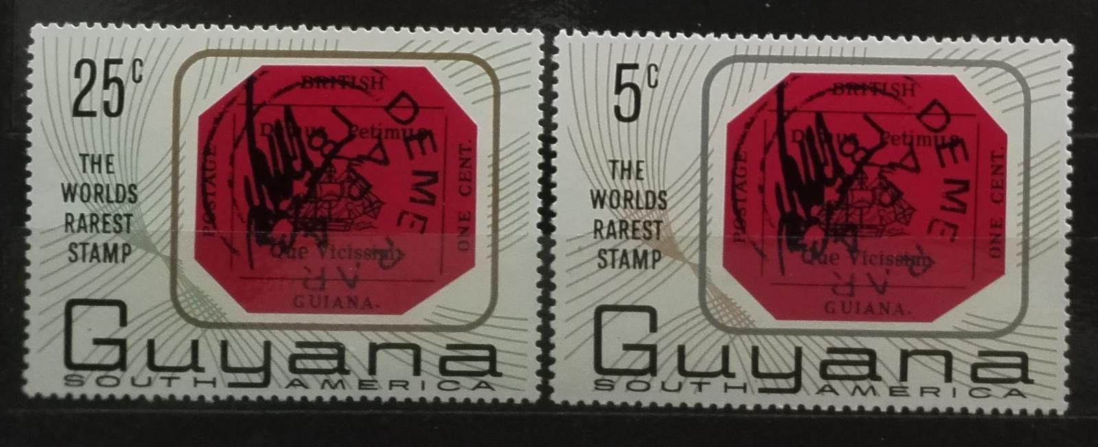 Guyana 1967 Pocta nejvzácnější známce světa, Známky a historie
