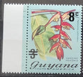 Guyana 1975 Květiny a přetisk nové hodnoty