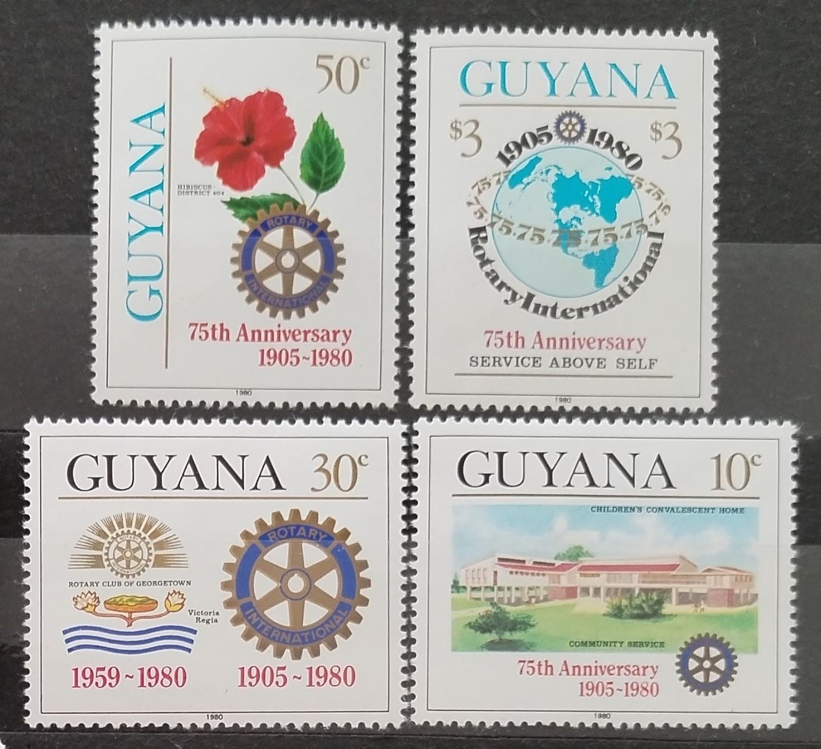 Guyana 1980 Výročí rotariánů, Organizace a charita