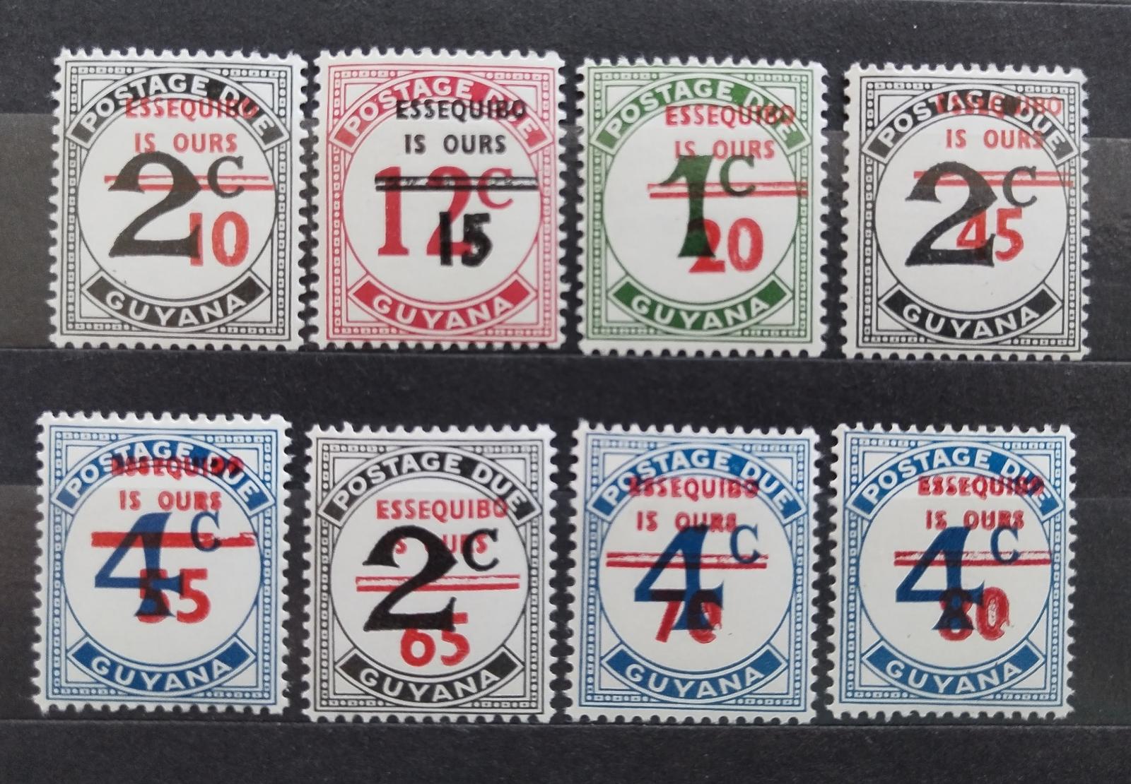 Guyana 1981 Přetisky, Essequibo je naše! (úzký text)