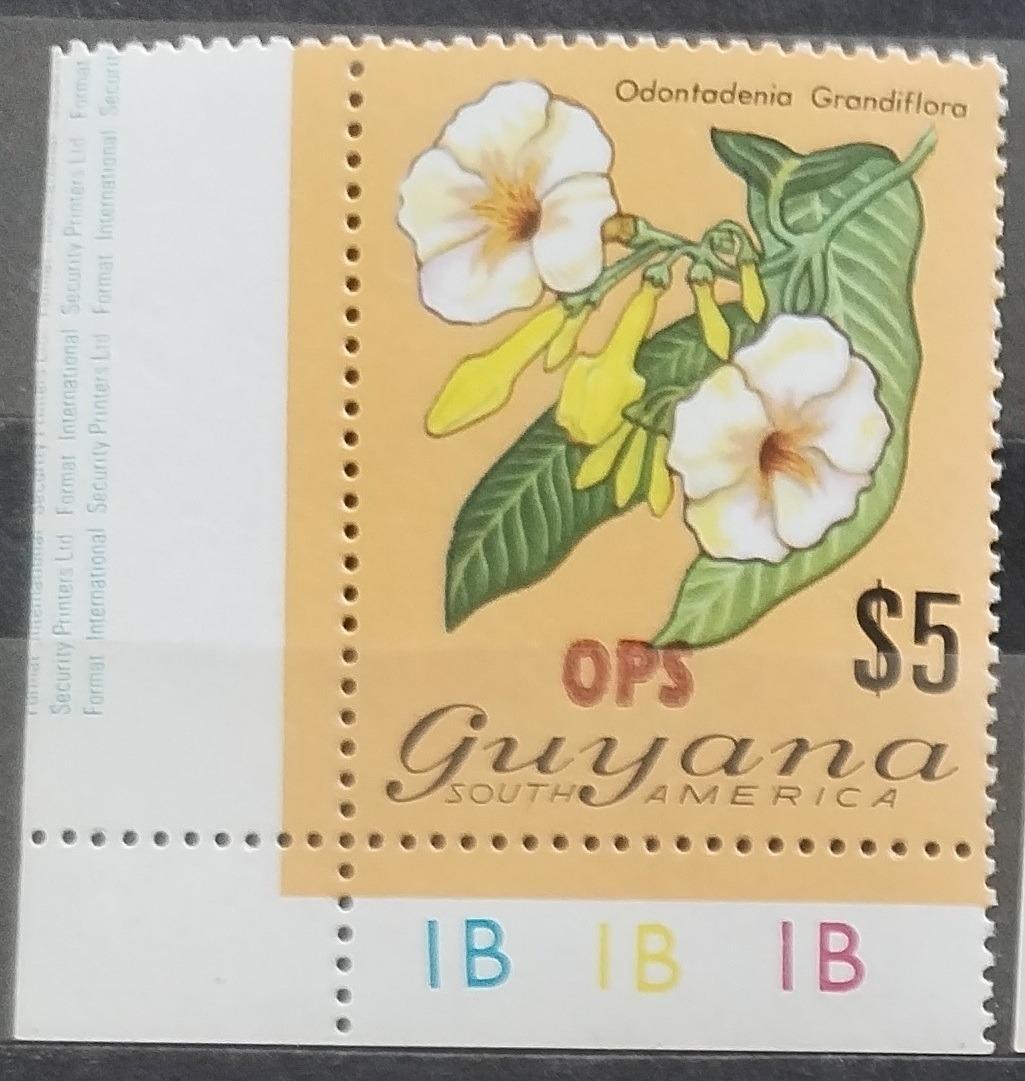 Guyana 1981 Úřední přetisky, Květiny a flora
