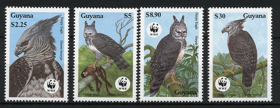 Guyana 1990 Mi.3077-0 8,5€ Ochrana přírody, ptáci, orel