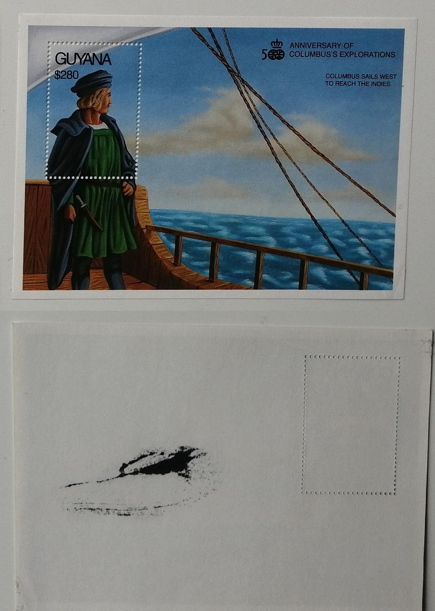 Guyana 1992 Bl.164 8,5€ Kryštof Kolumbus, lodě