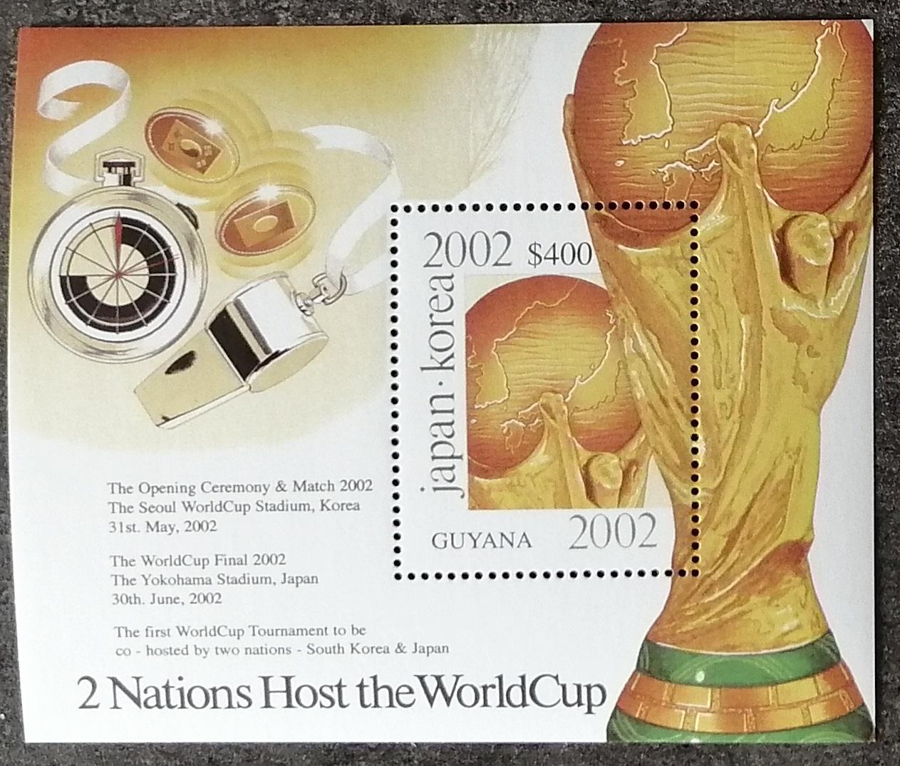 Guyana 2002 Bl.735 7€ FIFA pohár a fotbalové mistrovství