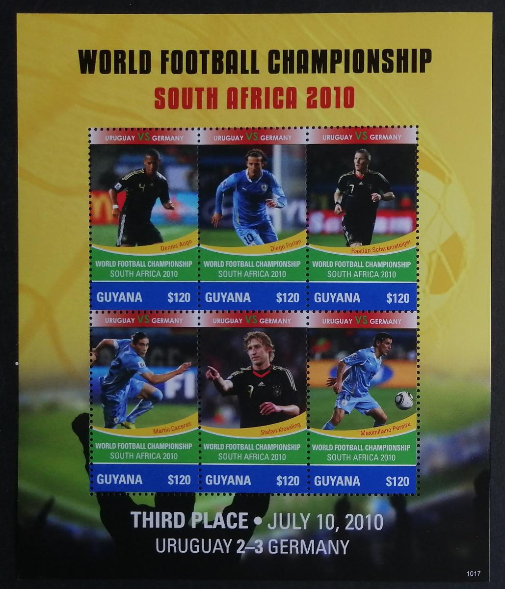 Guyana 2011 Mi.8110-5 7€ Světový pohár ve fotbale, sport