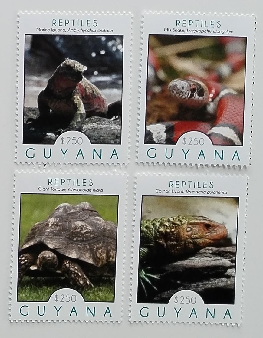 Guyana 2012 10,5€ Hadi, Krokodýli, Želvy a plazi