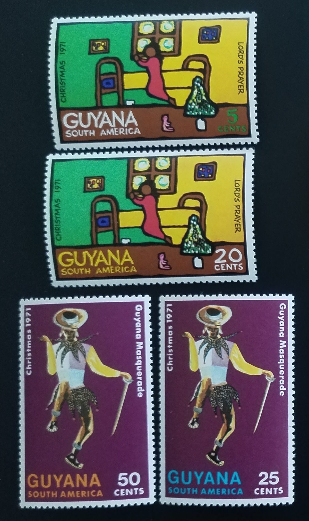 Guyana 1971 Vánoce a umění