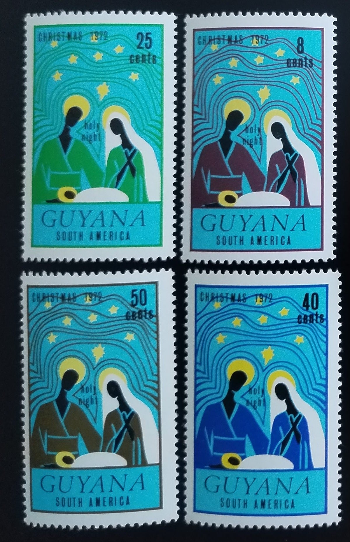 Guyana 1972 Vánoce a svatá rodina