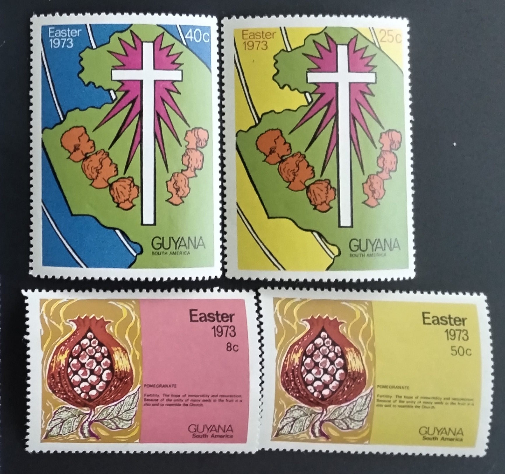 Guyana 1973 Velikonoce a ovoce