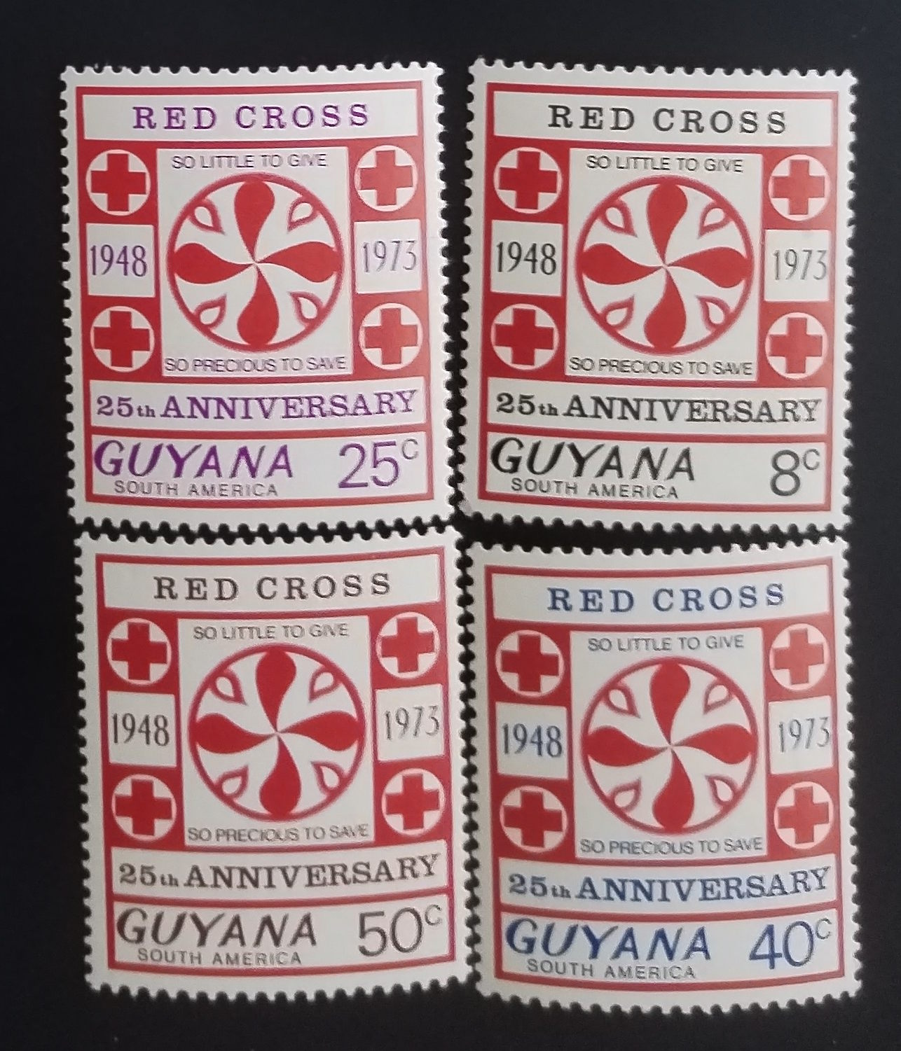 Guyana 1973 Výročí Červeného kříže