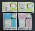Guyana 1974 Výročí Světové poštovní unie, UPU a známky