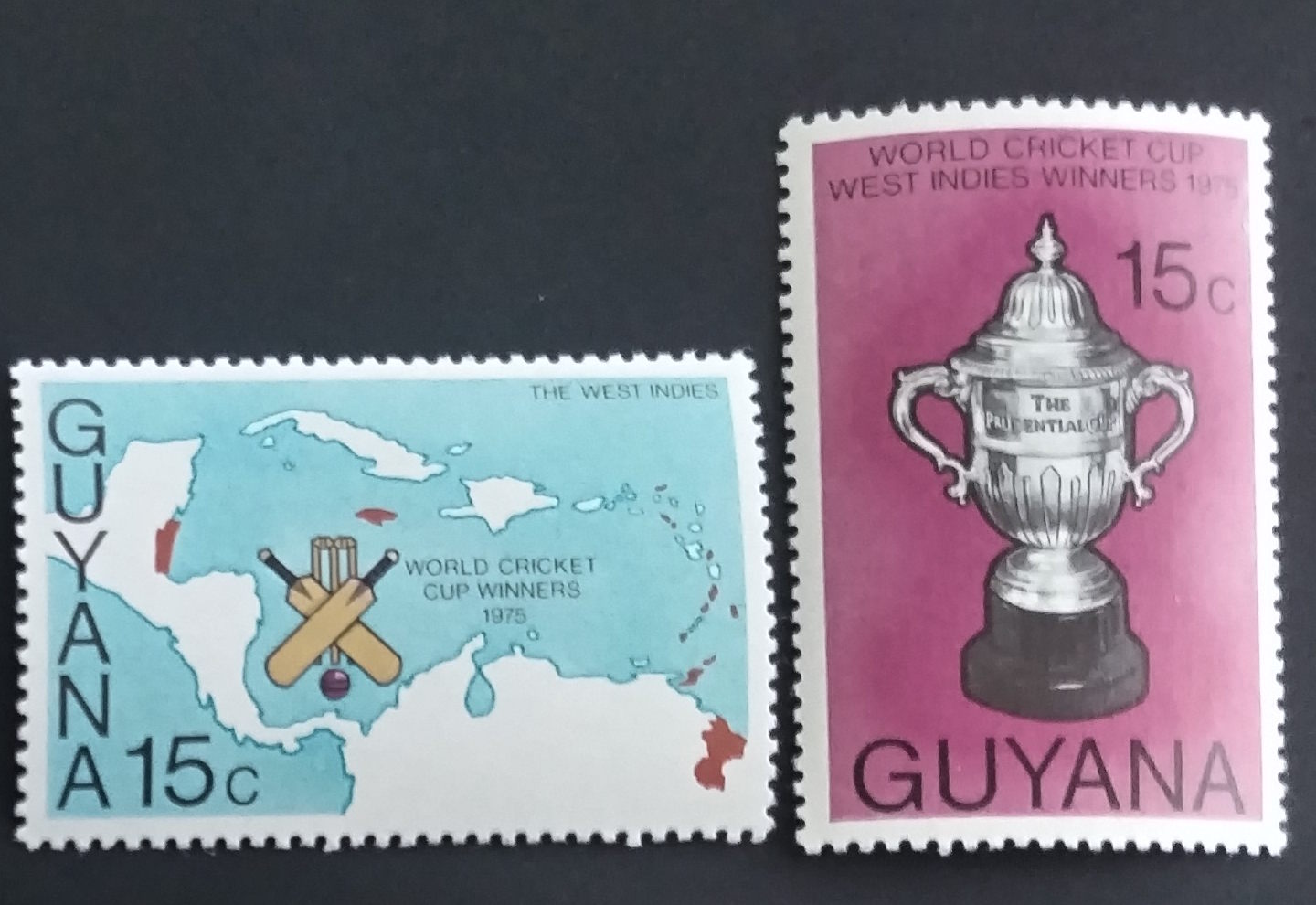 Guyana 1976 Kriket a sport, Mapy