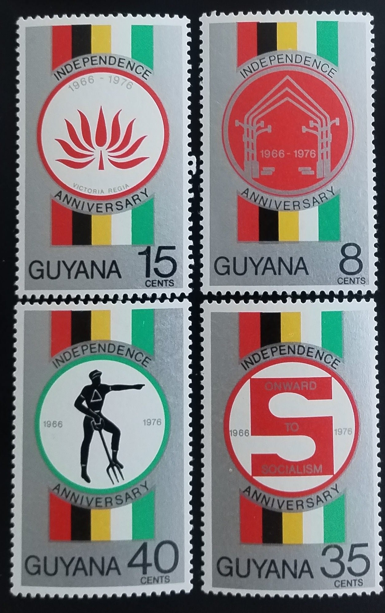 Guyana 1976 Desetiletí nezávislosti