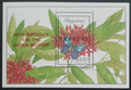 Guyana 1990 Červený přítisk narozenin královny matky, Motýli a hmyz