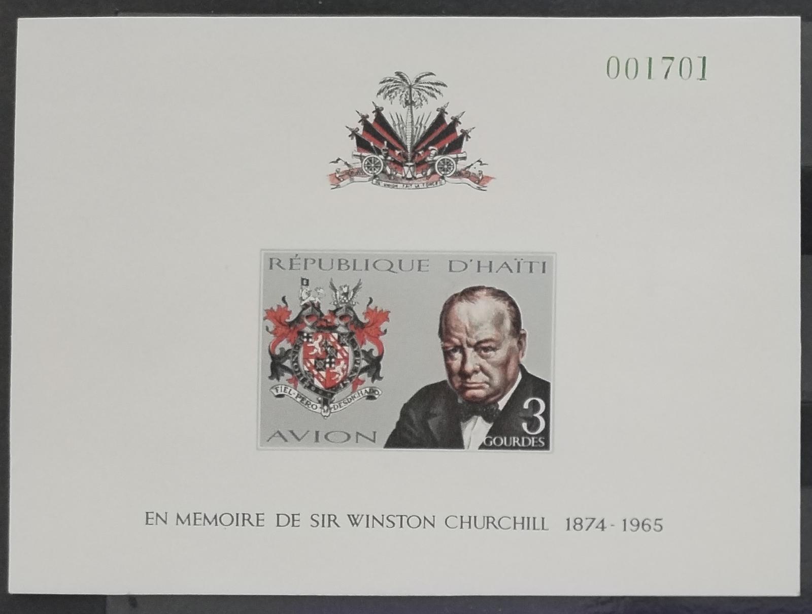 Haiti 1968 Memoriál Winstona Churchilla imperf