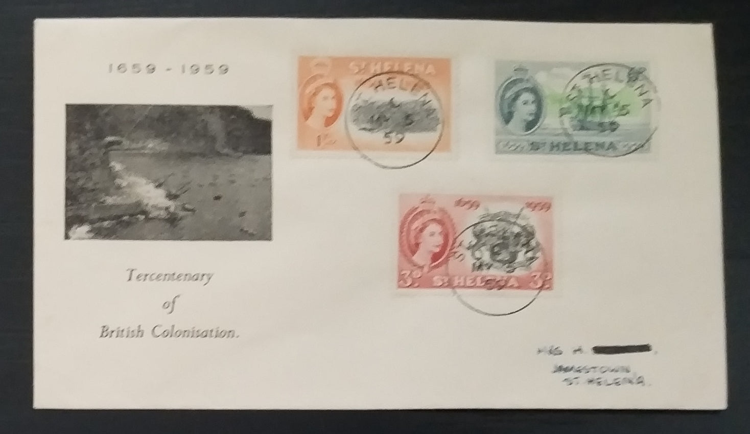 Svatá Helena 1959 FDC - Výročí osídlení ostrova