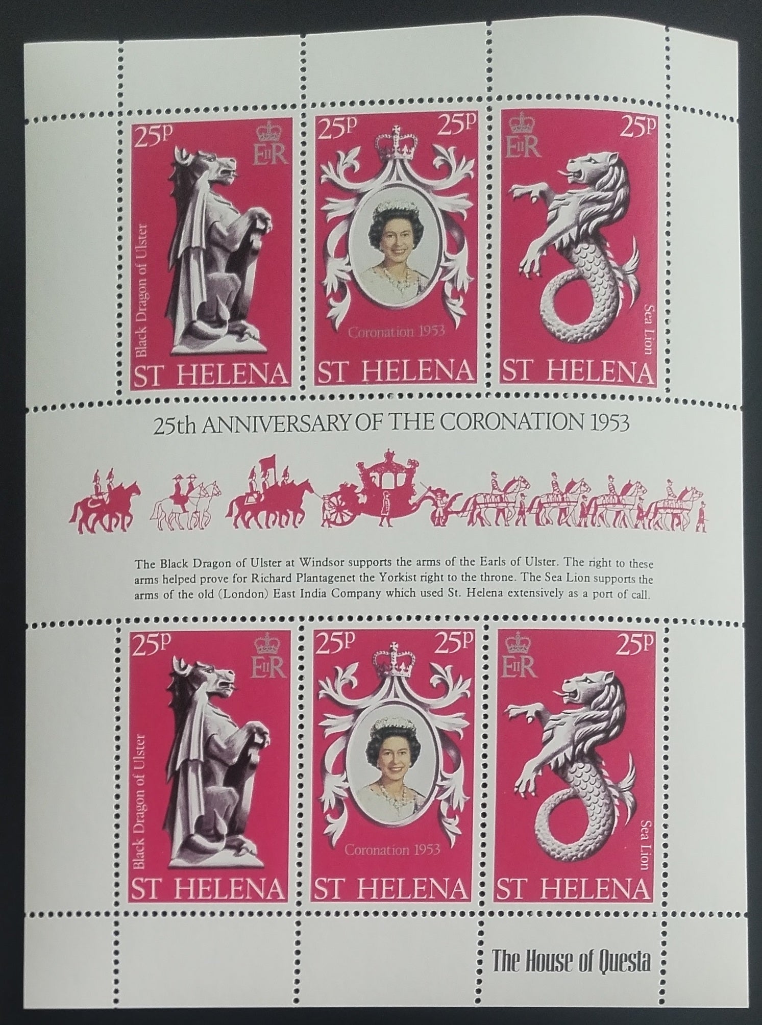 Svatá Helena 1978 Výročí korunovace královny