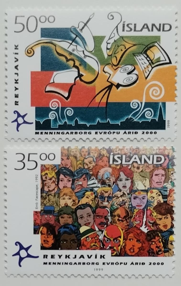 Island 1999 3€ Reykjavík městem evropské kultury