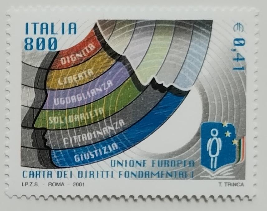 Itálie 2001 1,2€ Evropská výročí a instituce