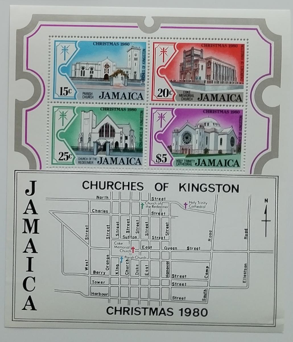 Jamajka 1980 Bl.16 4,5€ Ostrovní kostely a Vánoce