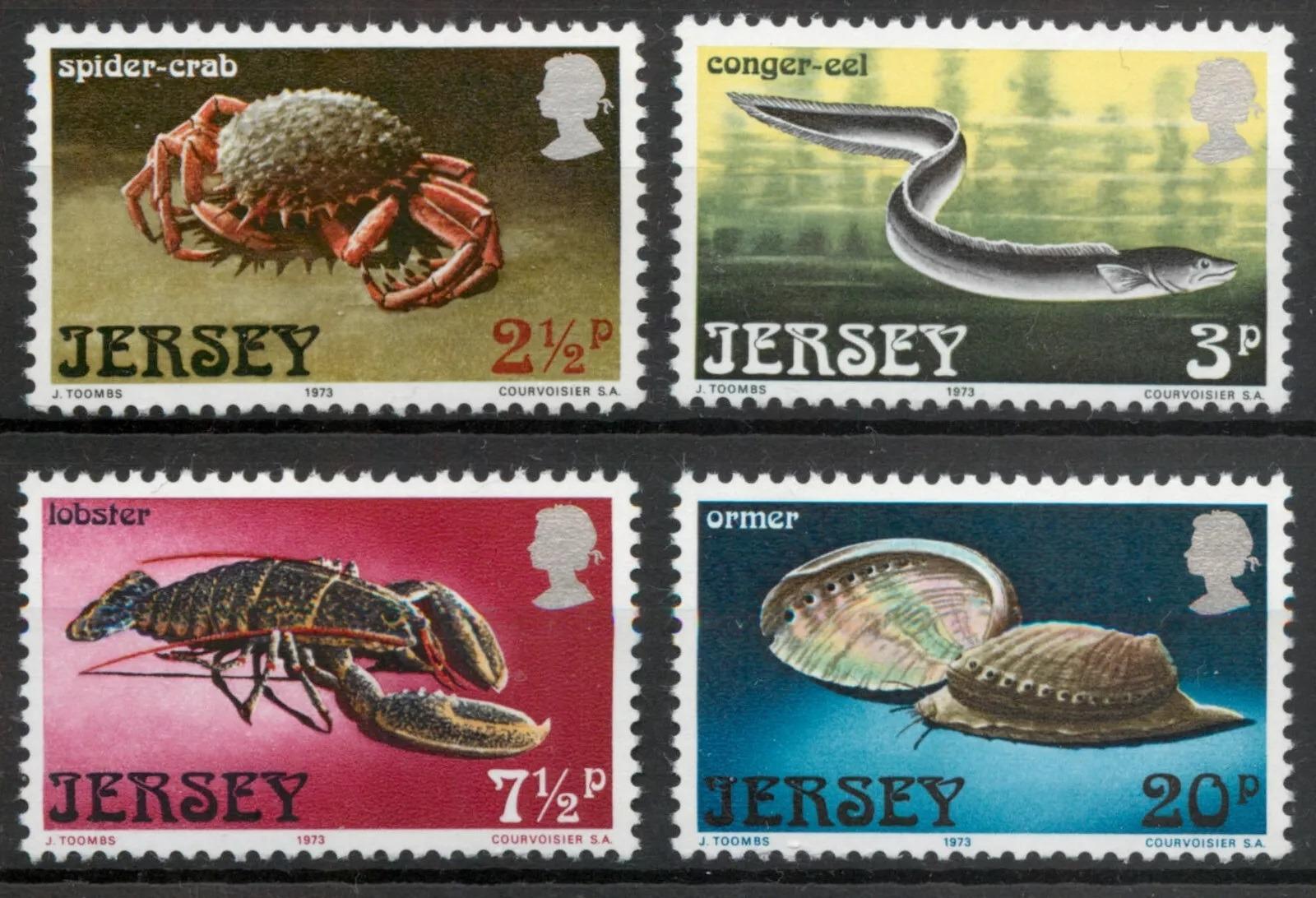 Jersey 1973 Mořská fauna a ryby