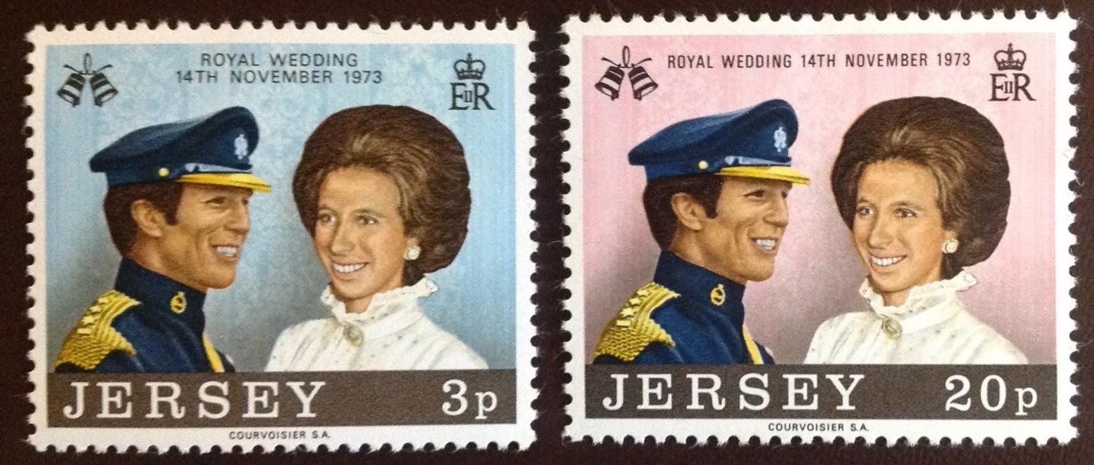 Jersey 1973 Svatba princezny Anne a Marka Philipse