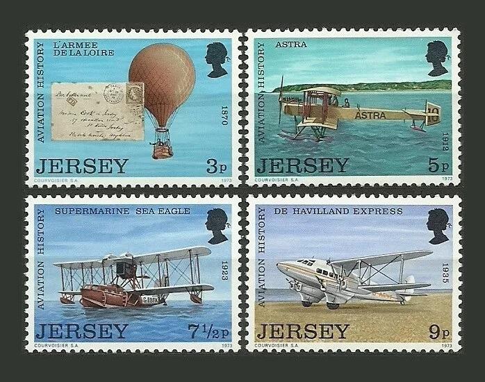 Jersey 1973 Výročí leteckých událostí, Letadla a balony