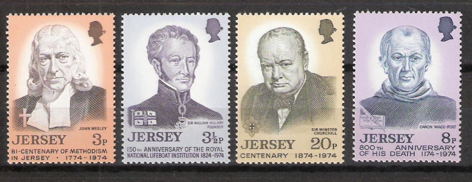 Jersey 1974 Osobnosti - Winston Churchill a jiní