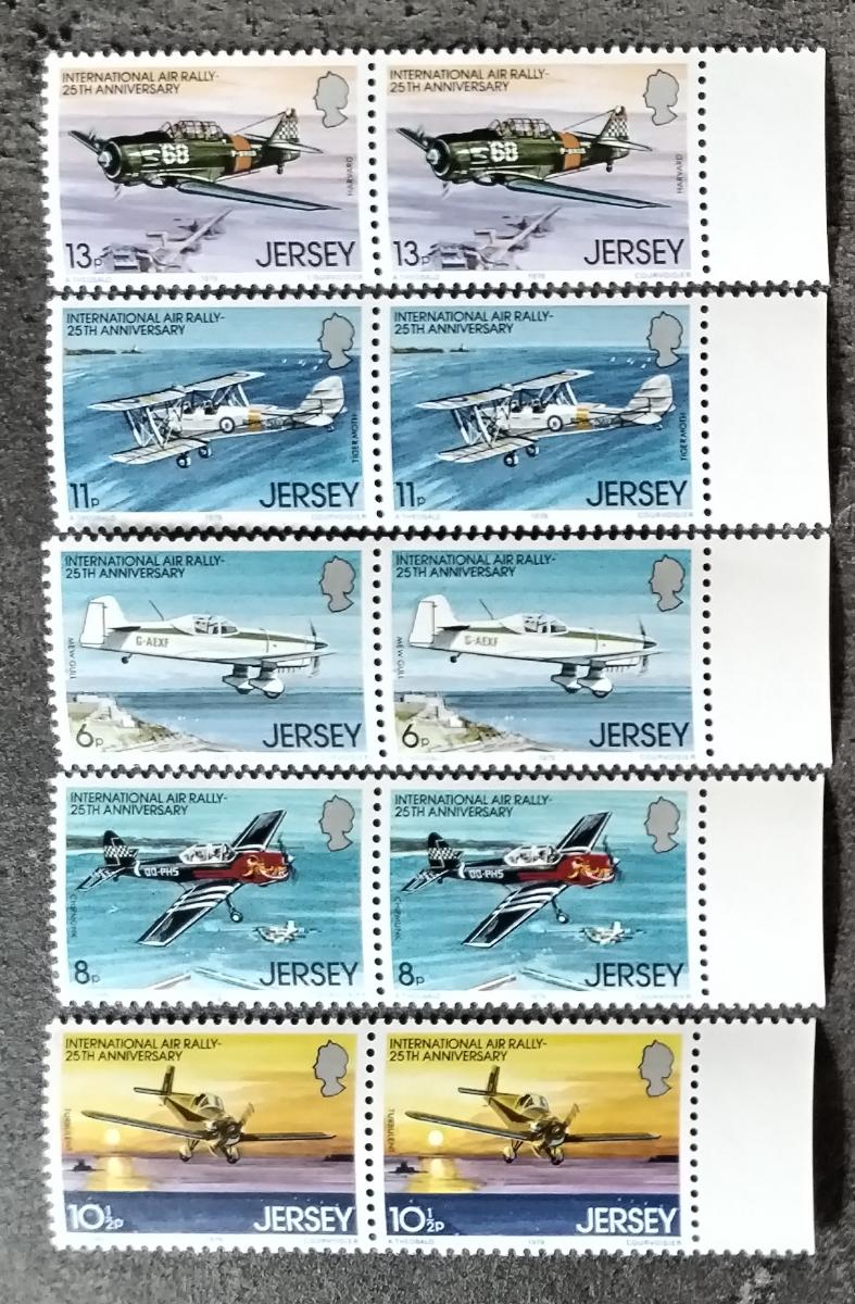 Jersey 1979 25 let mezinárodní letecké rallye, Letadla a stíhačky PÁRY