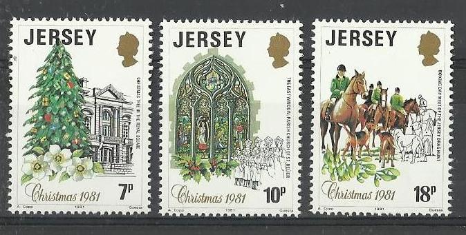 Jersey 1981 1,5€ Vánoce a vánoční symboly