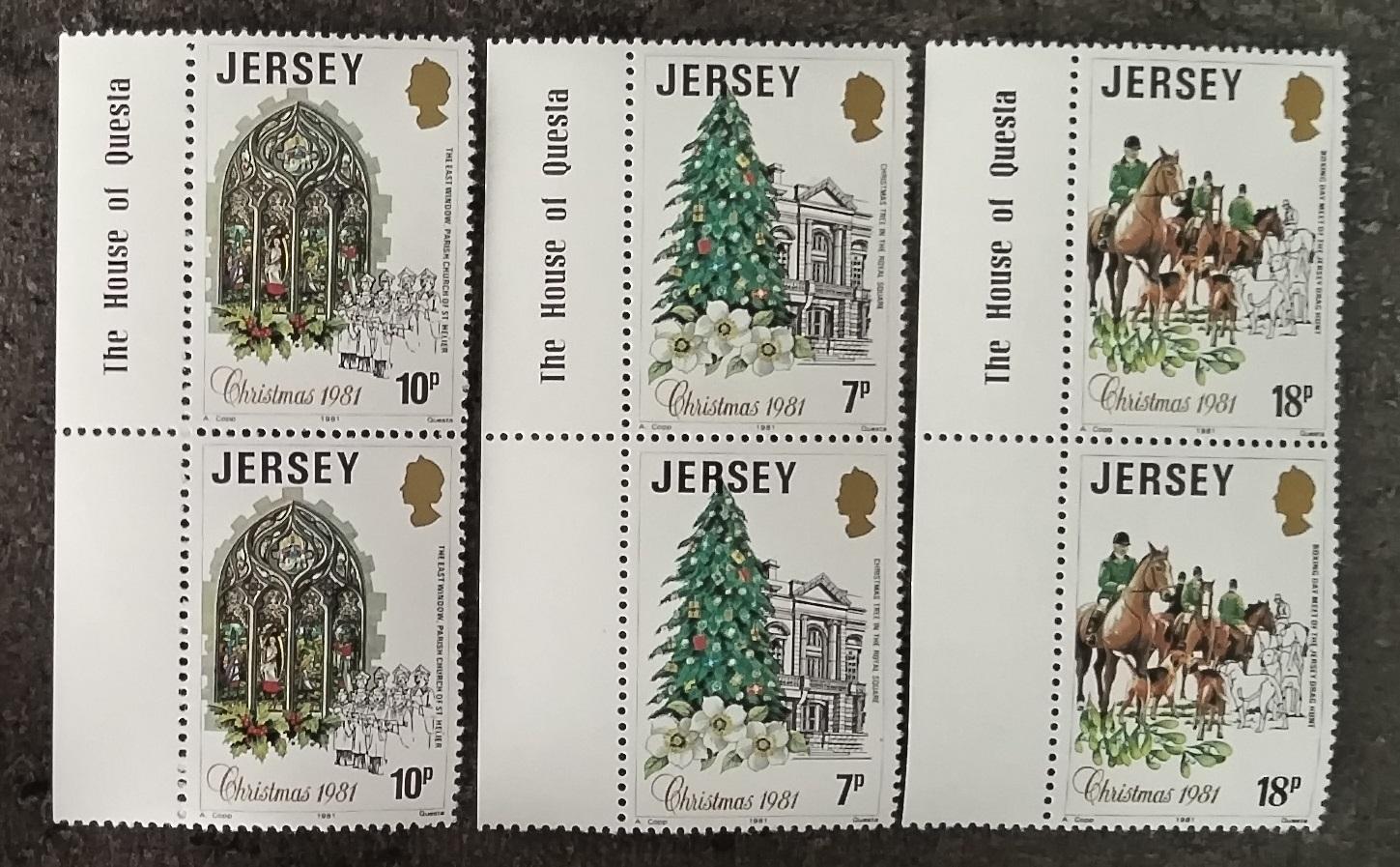 Jersey 1981 Vánoce a vánoční symboly PÁRY