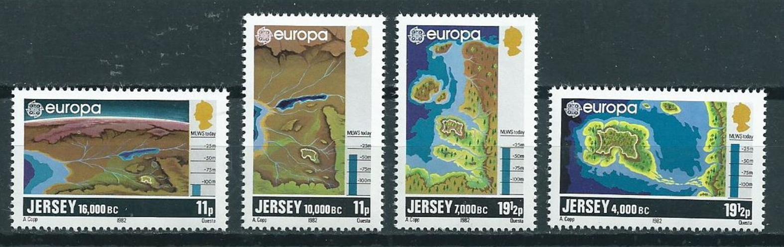 Jersey 1982 2€ EUROPA - Mapy a zeměpis