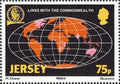 Jersey 1984 Mi.323 2,8€ Konference Commonwealth CCPA, Mapy