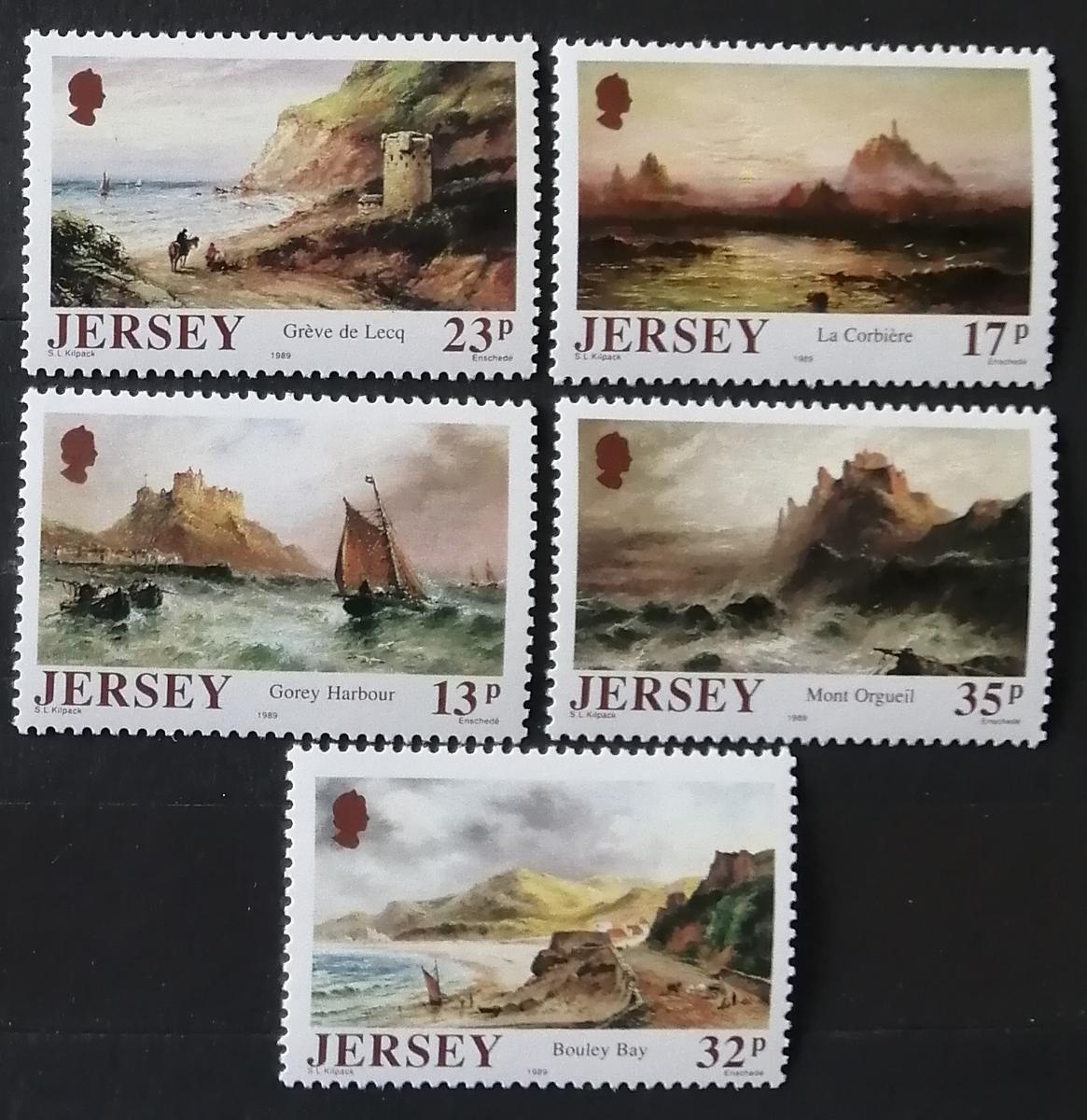 Jersey 1989 5€ Výročí malířky Kilpackové, Umění a obrazy
