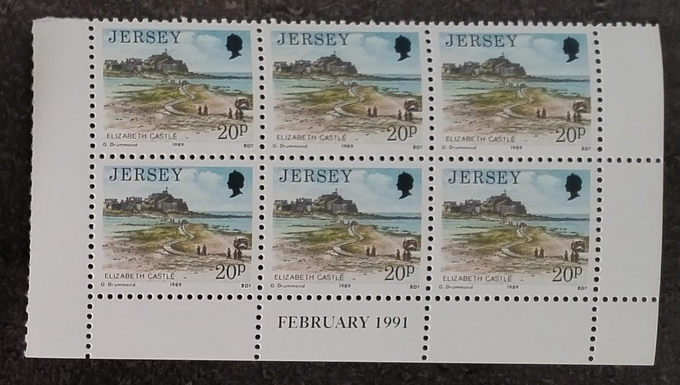 Jersey 1989 Šestibloky hodnoty definitivy (MH) - 20p