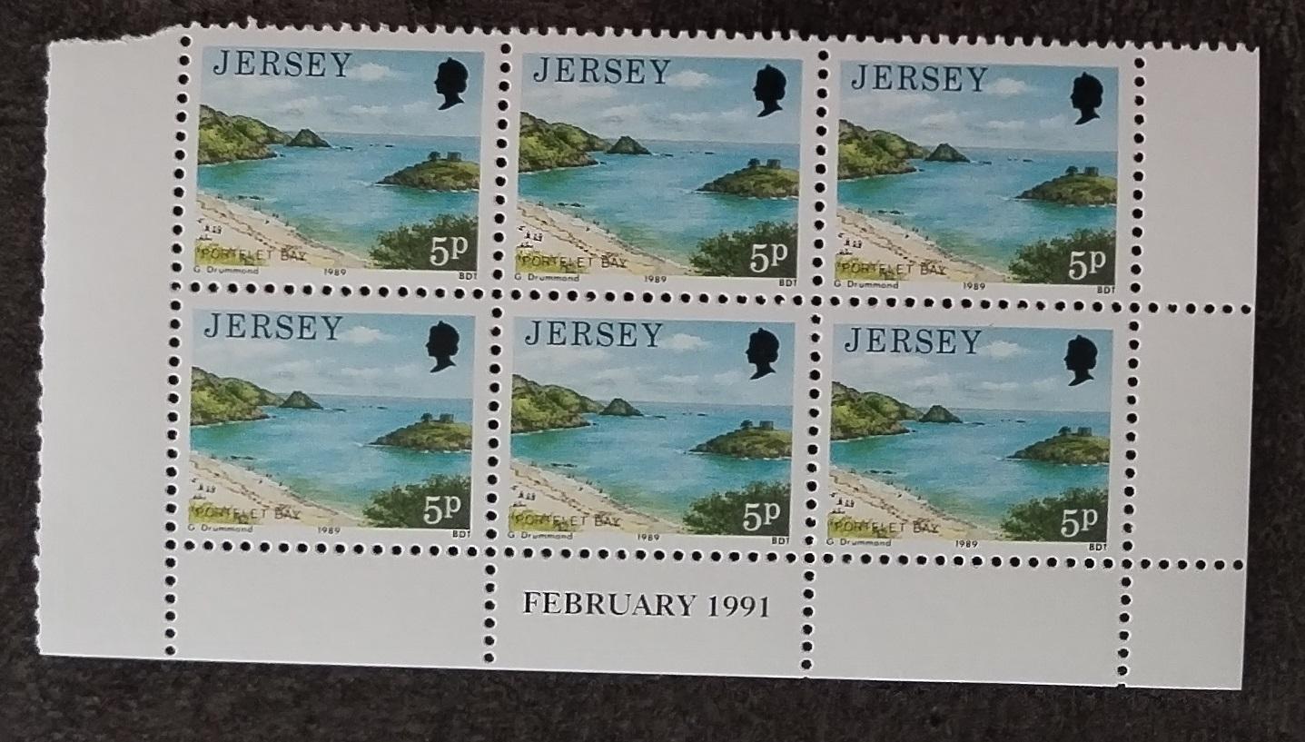 Jersey 1989 Šestibloky hodnoty definitivy (MH) - 5p