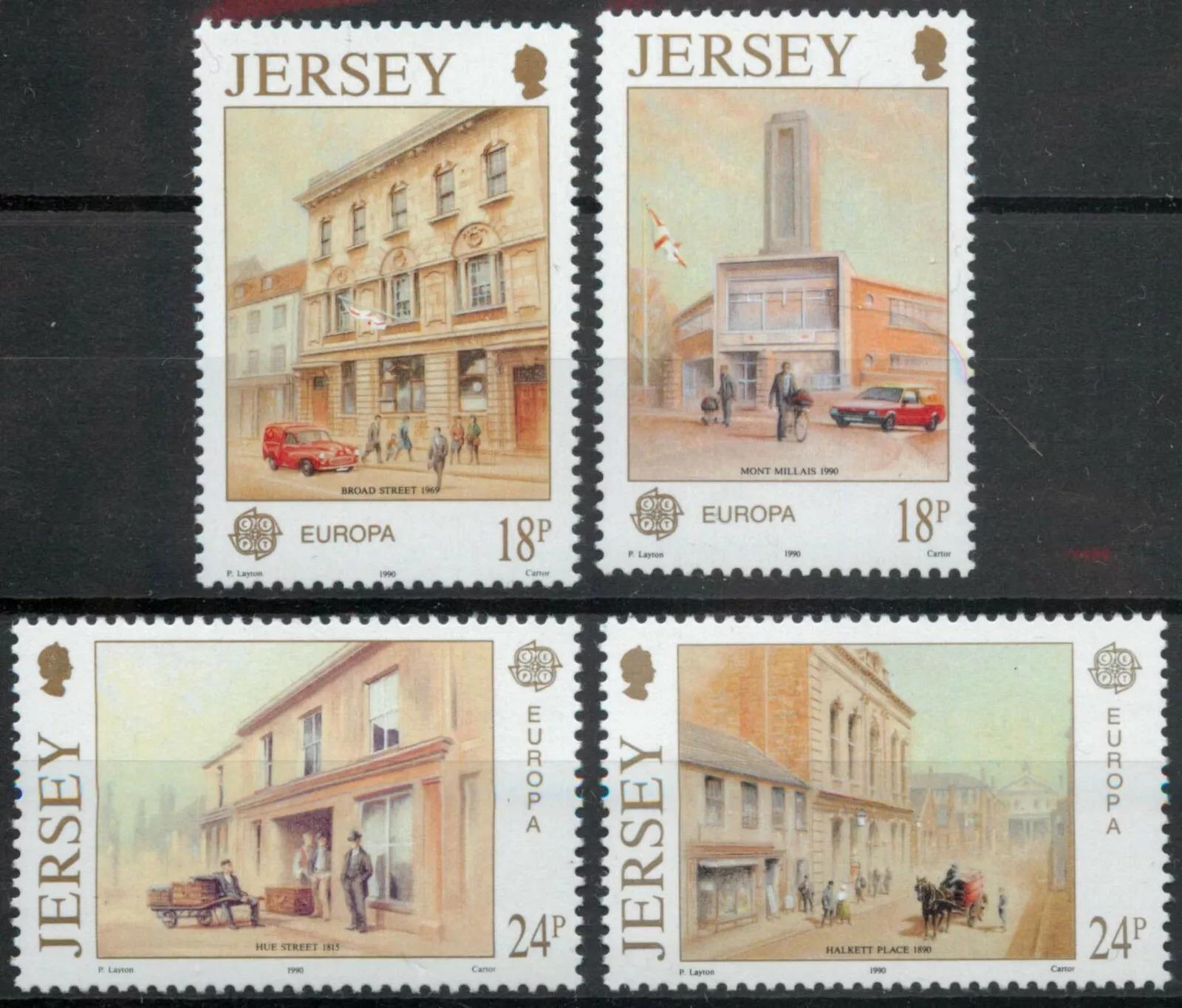 Jersey 1990 EUROPA - poštovní budovy a úřady ostrova