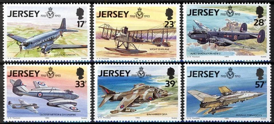 Jersey 1993 7€ 75 let RAF, Letadla a stíhačky, Královské letectvo