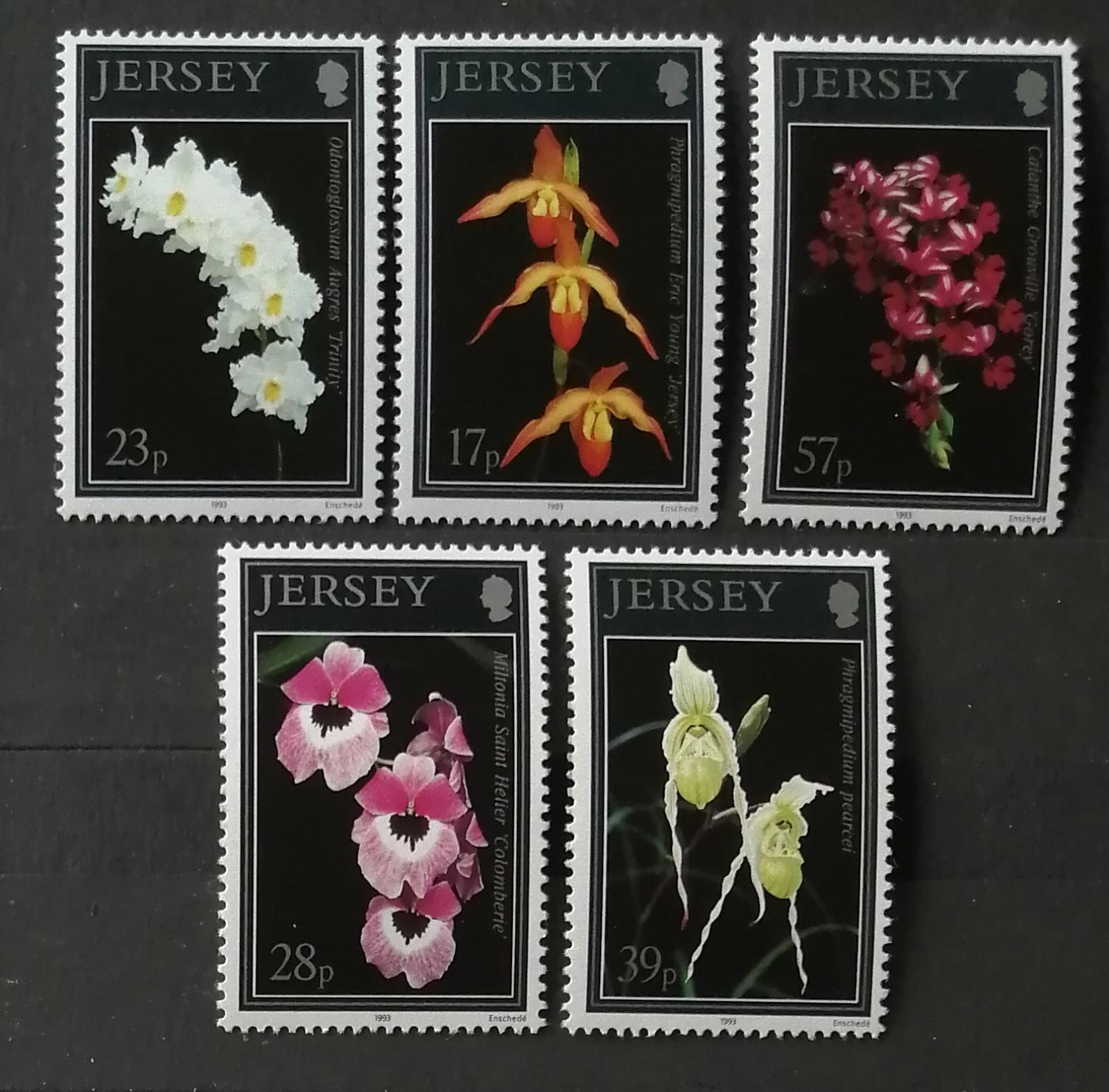 Jersey 1993 7€ Orchideje a exotické květiny, Rostliny a květy