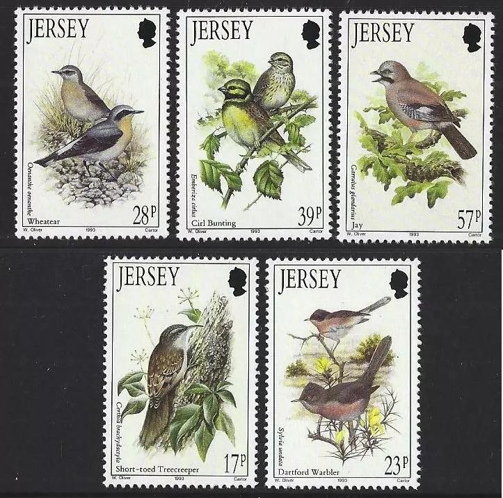 Jersey 1993 8,5€ Stěhovavé druhy ptactva ostrova, Ptáci, Sojka