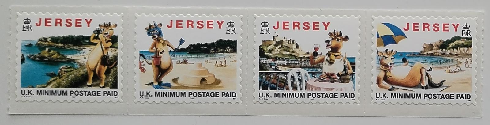 Jersey 1997 9€ Písmenkové známky - Krávy a turismus
