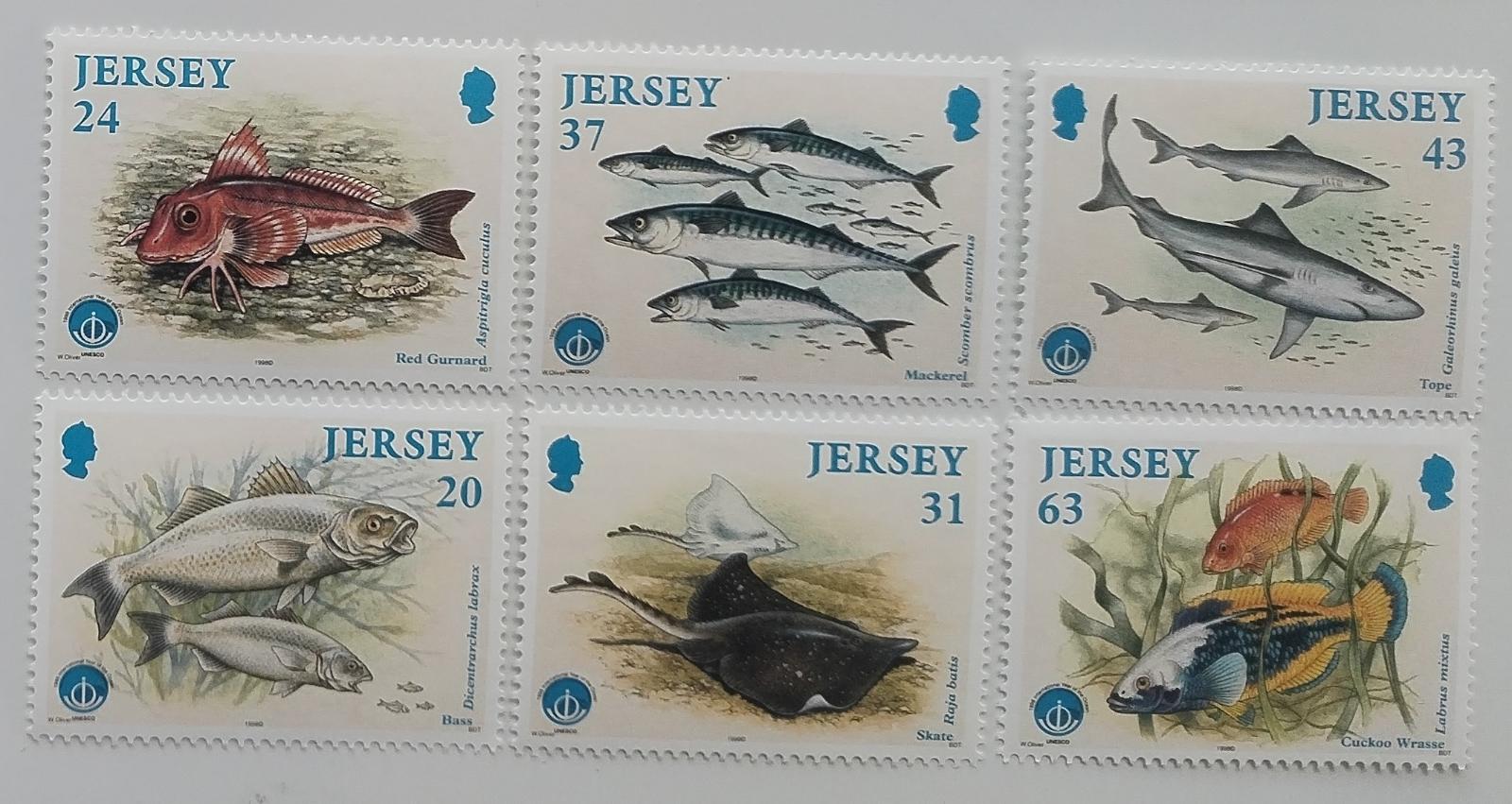 Jersey 1998 8€ Mezinárodní rok oceánů - Ryby a fauna vod