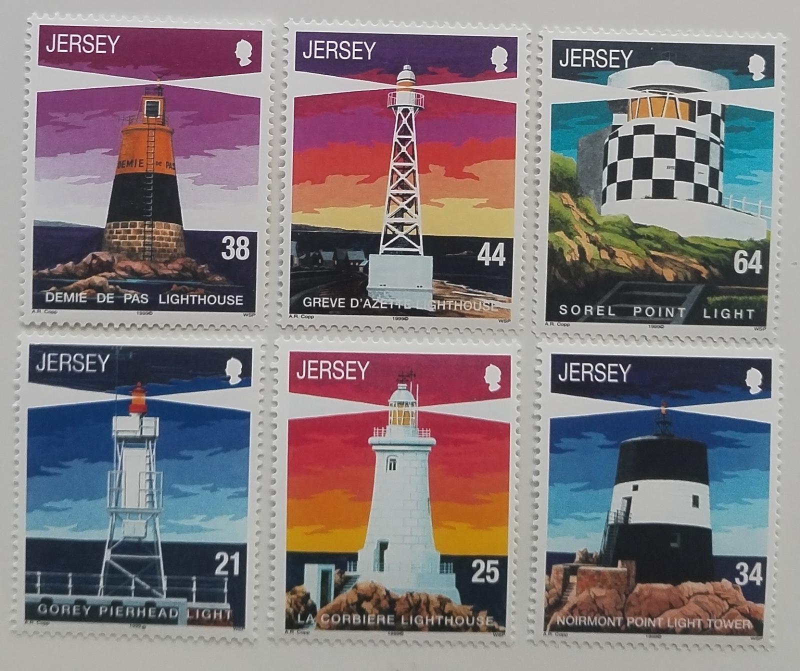 Jersey 1999 9,5€ Majáky a pobřežní stavby ostrova