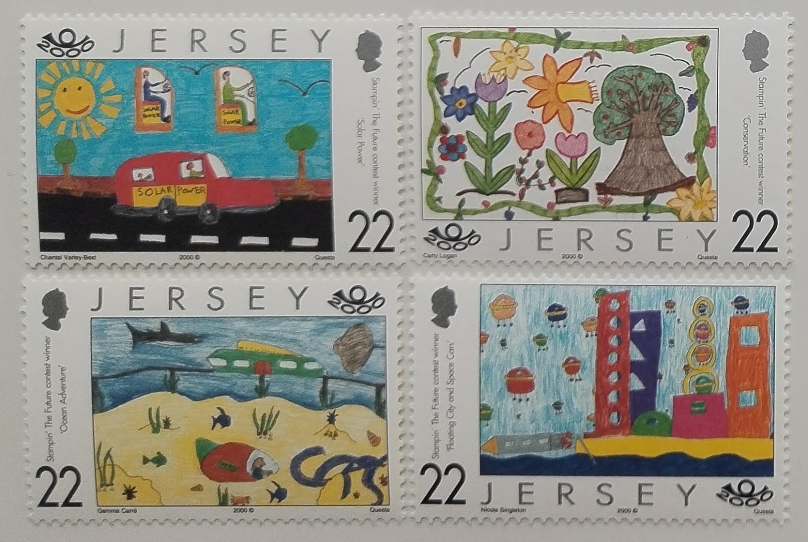 Jersey 2000 4€ Soutěž v dětských kresbách - oslavy milénia