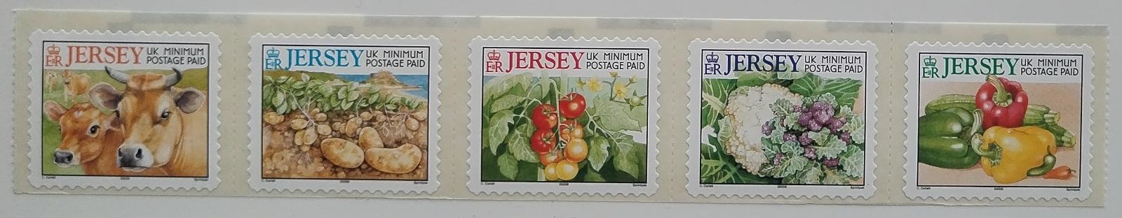 Jersey 2001 9,5€ Písmenkové známky - Zemědělství a plodiny ostrova