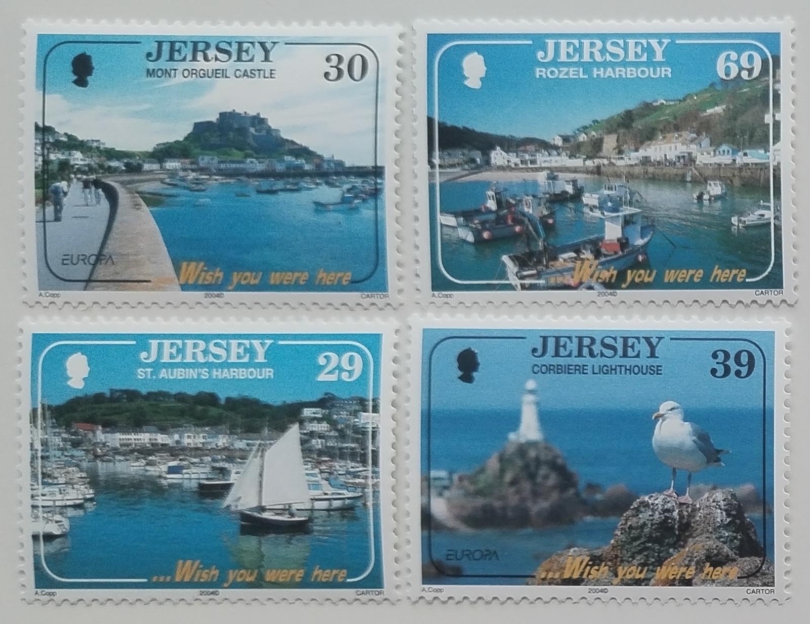 Jersey 2004 7€ EUROPA - Svátky a panoramata, Majáky a lodě