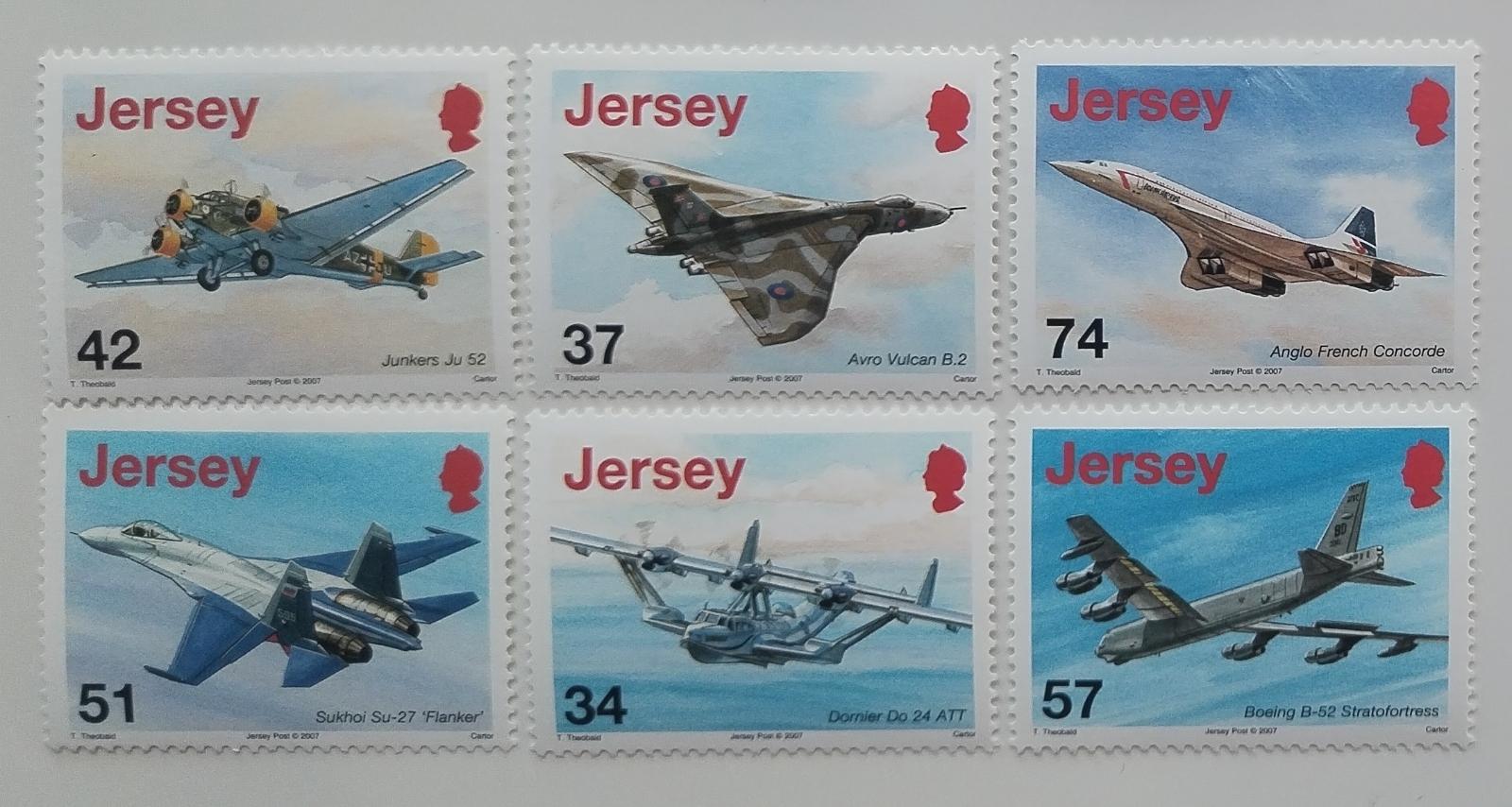 Jersey 2007 Historie letectví a letadla, Stíhačky a Concorde