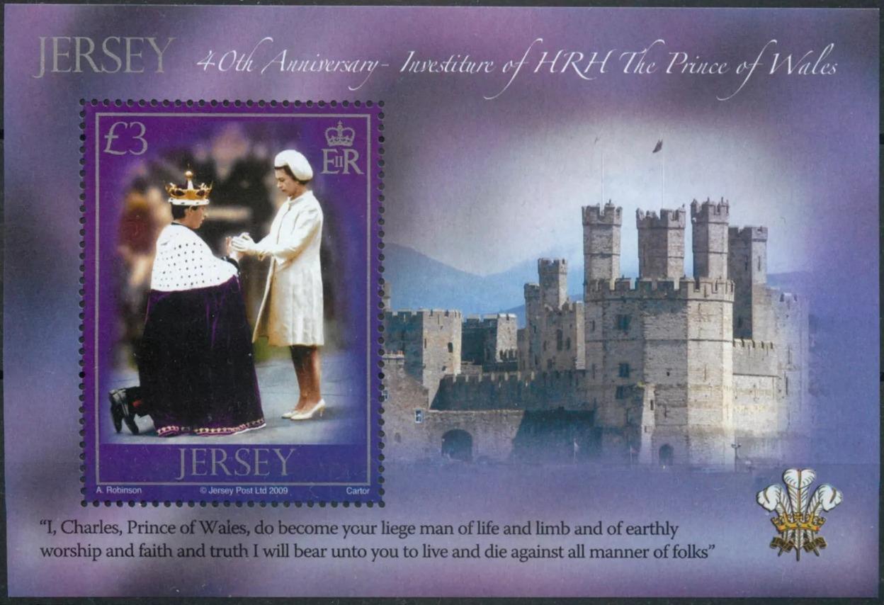 Jersey 2009 Výročí investury prince z Walesu, Královna Alžběta II.