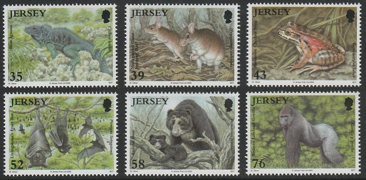 Jersey 2009 Výročí ostrovního spolku na ochranu fauna, Opice, Netopýři