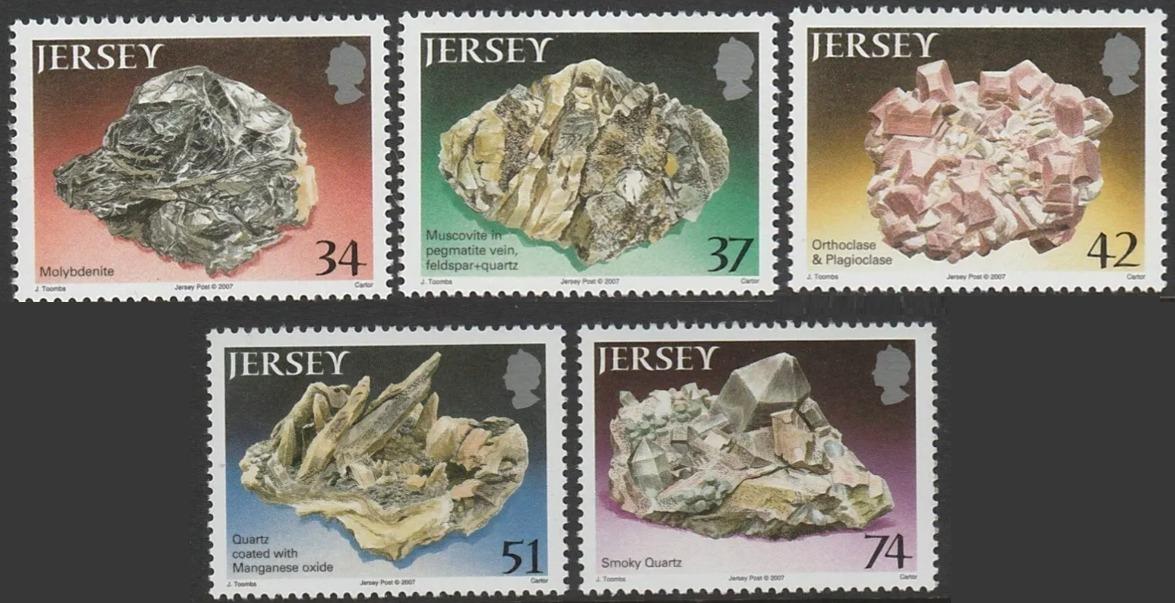 Jersey 2010 Minerály a nerosty ostrova
